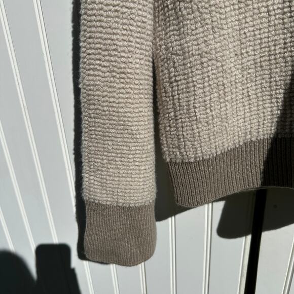 Lisa Yang Sonia Cardigan Sweater Sand Mole Bouclé Knit Cashmere Sz 1 S / M $890 - Picture 14 of 16